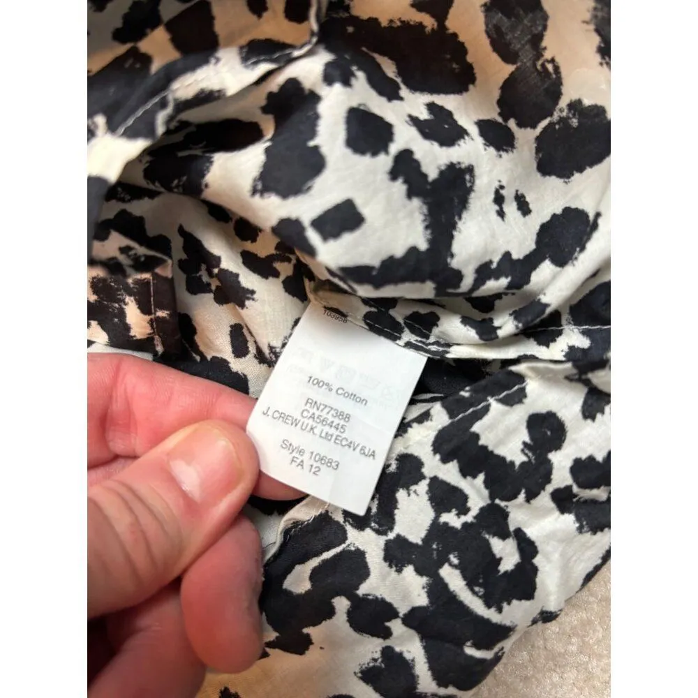 J.Crew Womens Animal Print Button - Image 10