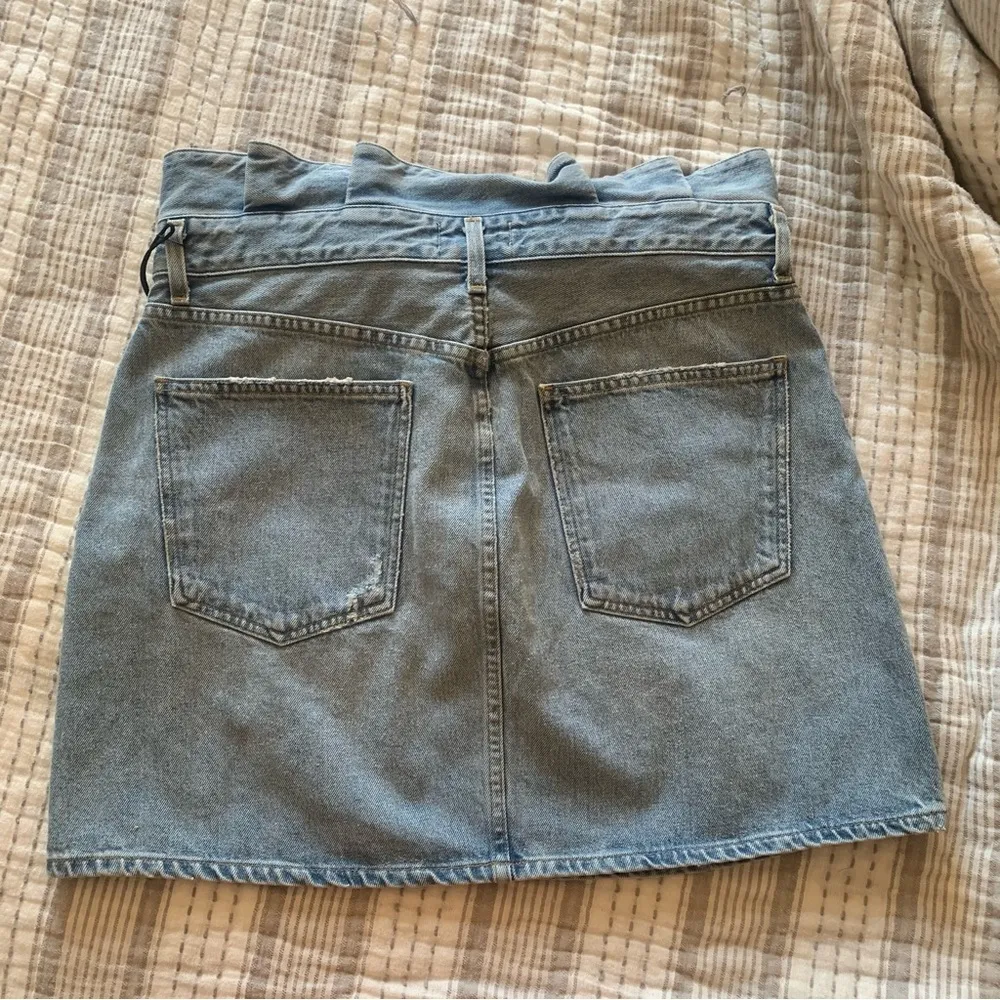 Agolde lettuce waistband skirt in revival - Image 7