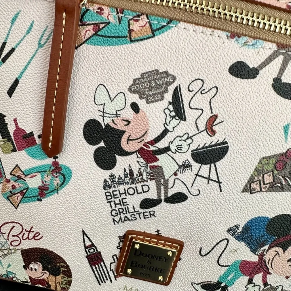 Dooney & Bourke Disney Mickey Minnie Epcot Food & Wine Festival Crossbody Bag - Image 13