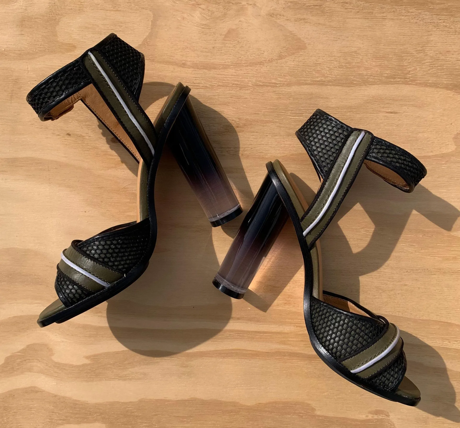 L.A.M.B. Carter Ankle Strap Chunky Heels. - Image 5