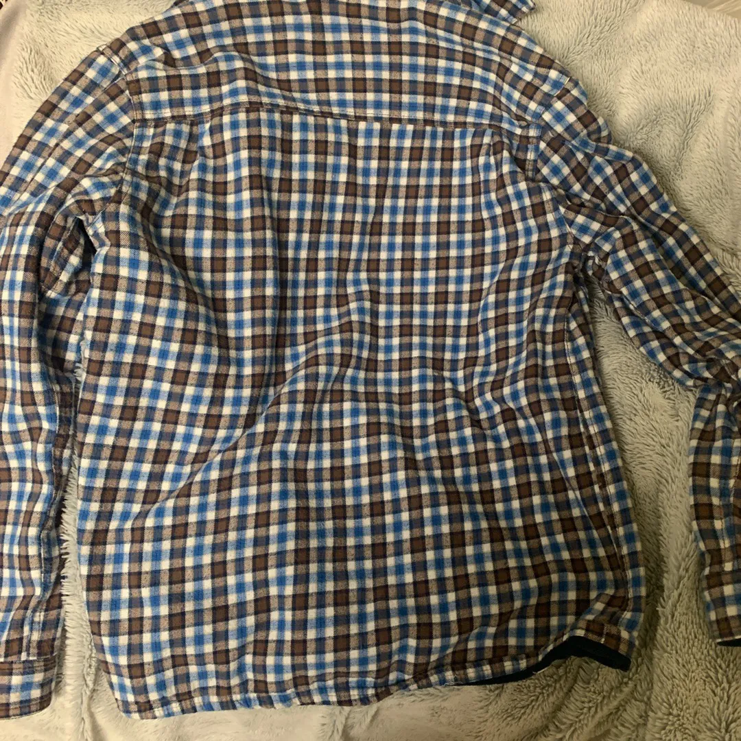 Vintage Flannel Blue Size M - Image 3