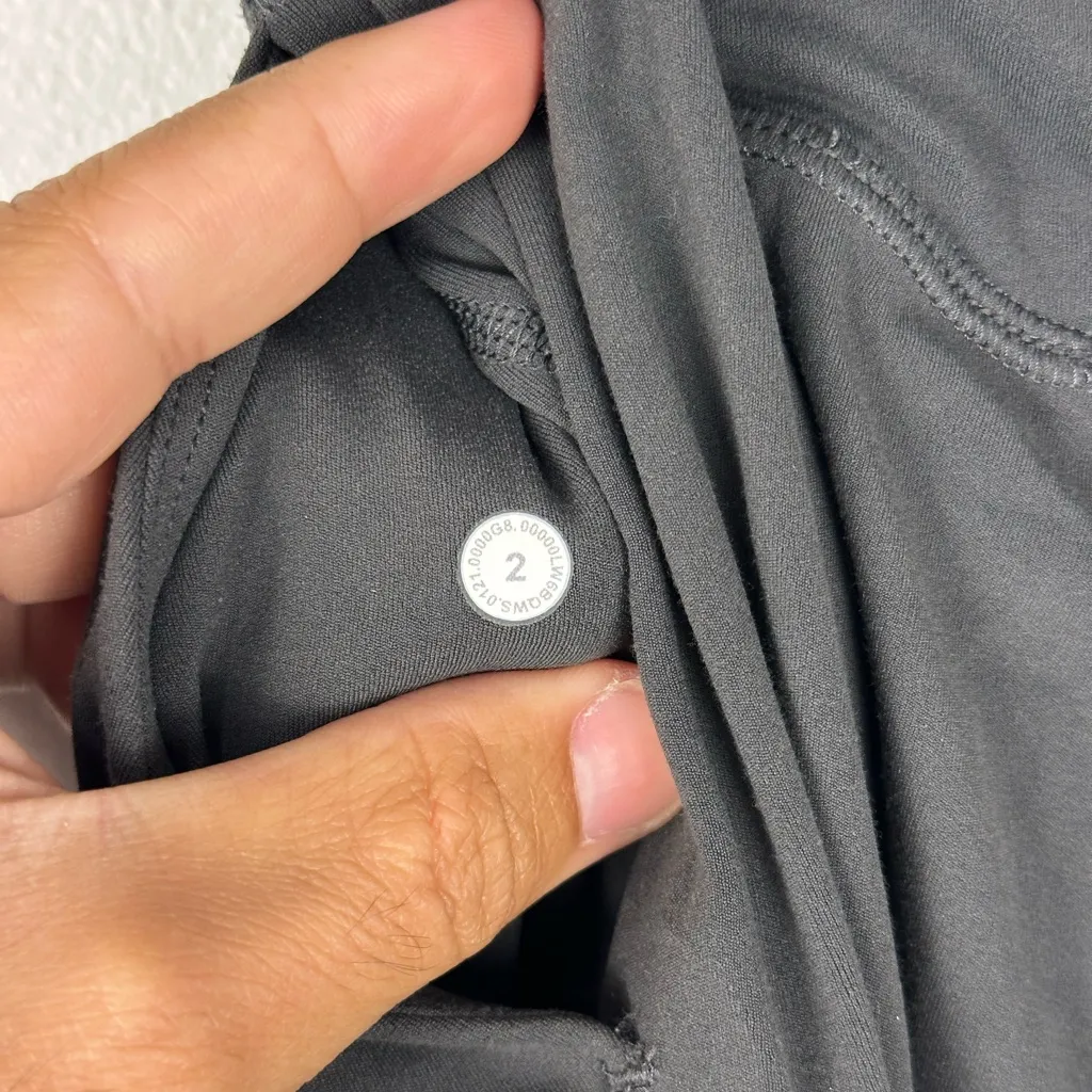 Lululemon Align Wide Leg Super-High-Rise Crop *23"
Graphite Grey Women’s Sz 2 - Image 7