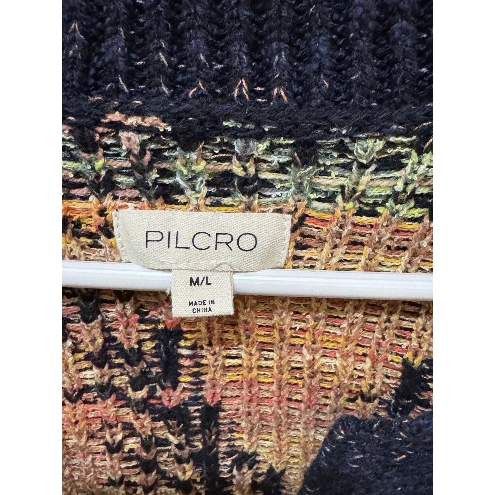 Pilcro Anthropologie Palm Tree Sweater Camp Shirt Cardigan - M/L Resort Tropical - Image 6