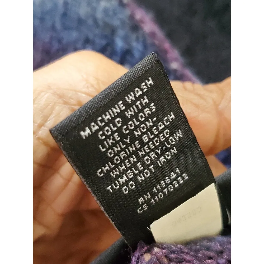 Lane Bryant Women's Multicolor Acrylic Round Neck Long Sleeve Sweater Size 22/24 - Image 8