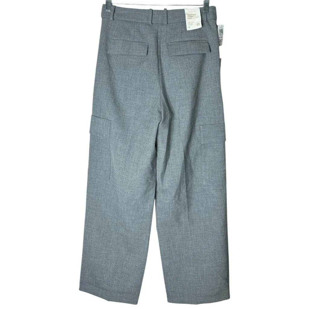 Aritzia Babaton Spotlight Cargo Wide-Leg Pants Heather Medium Grey Size 8 - Image 6