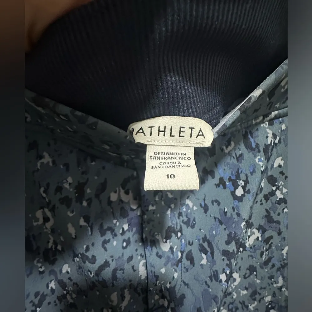 Athleta Brooklyn Ankle Pant size 10 Captivate Chrome Blue EUC - Image 4