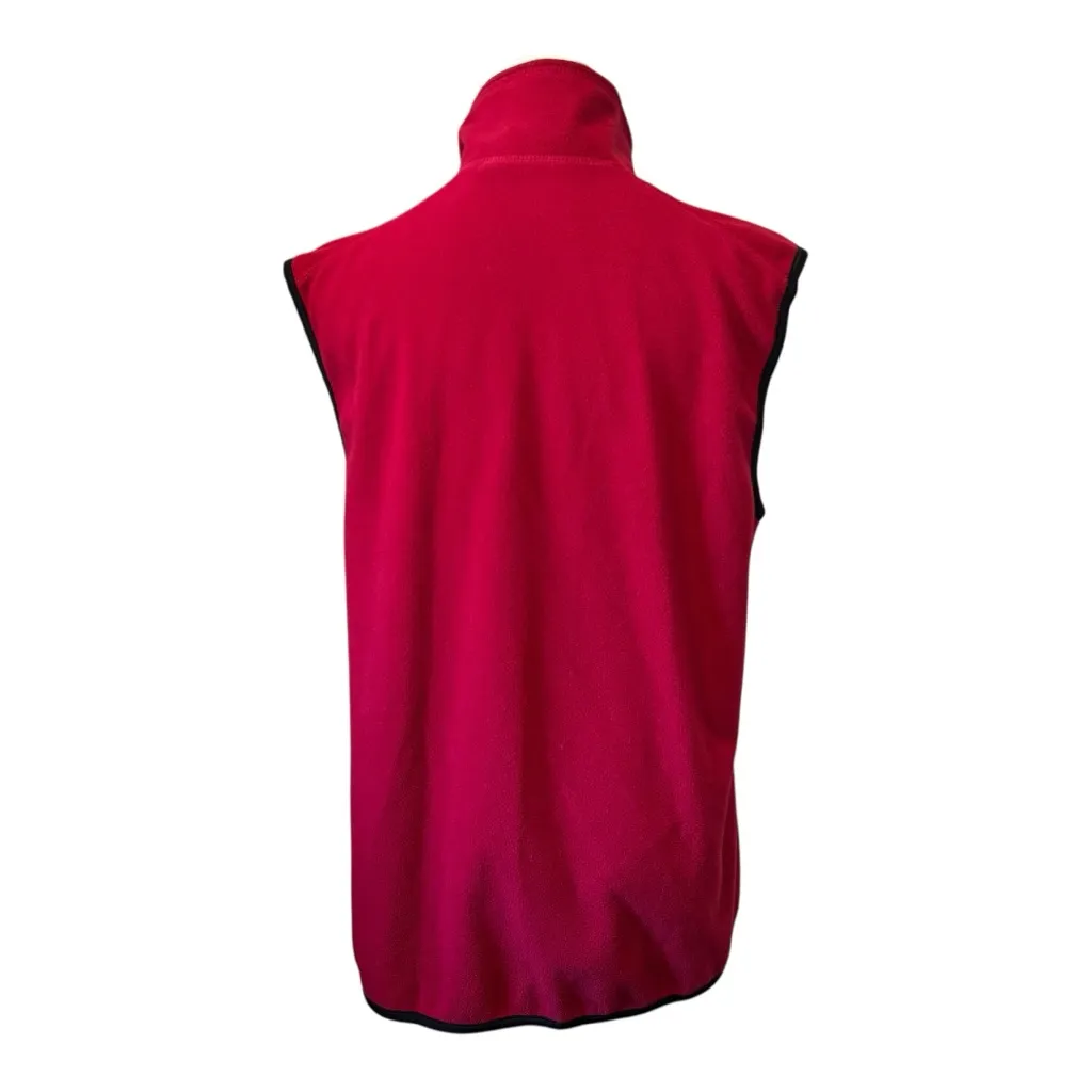 Eastern Mountain Sports Women's Bright Red Full Zip Vest Medium M - Image 3