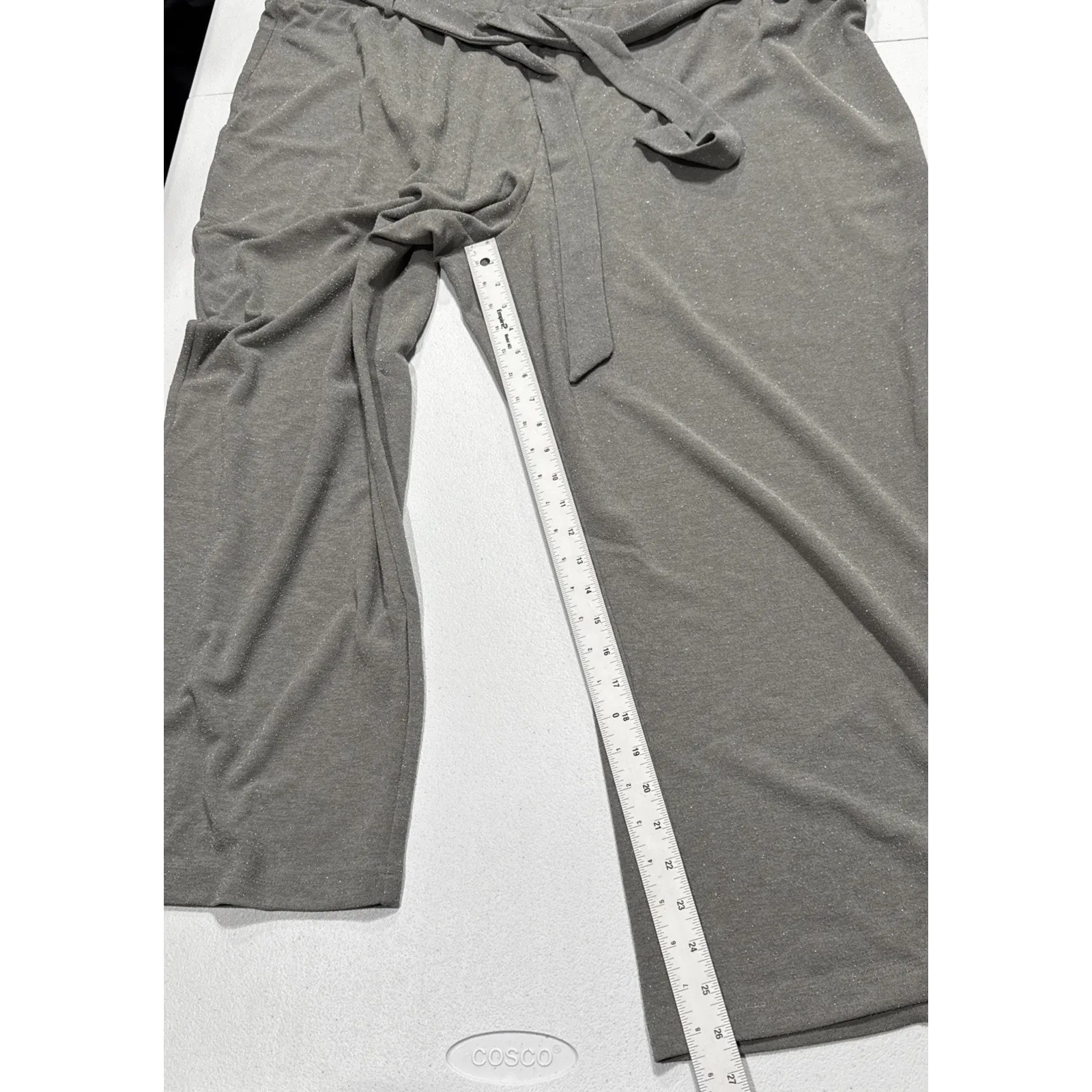 Girl With Curves Women's 3XP Petite Pants Glitter Knit Straight Leg Gray A554699 Size undefined - Image 13