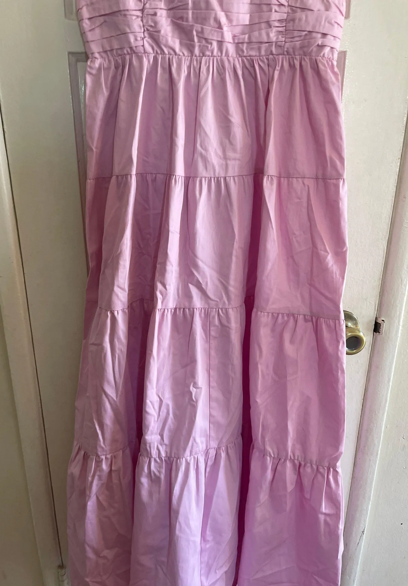 Pink Tiered Maxi Dress - Image 4