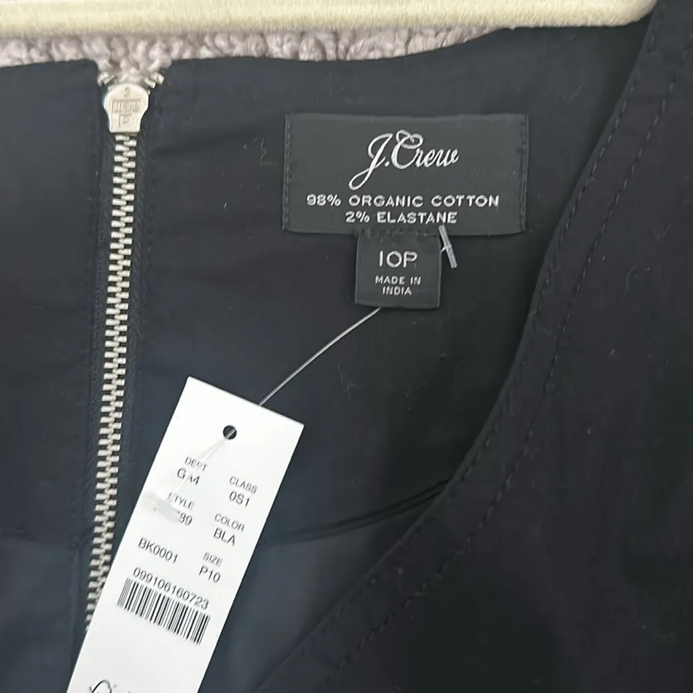 NWT JCrew Black Poplin Petite Jumpsuit Sz 10P - Image 6