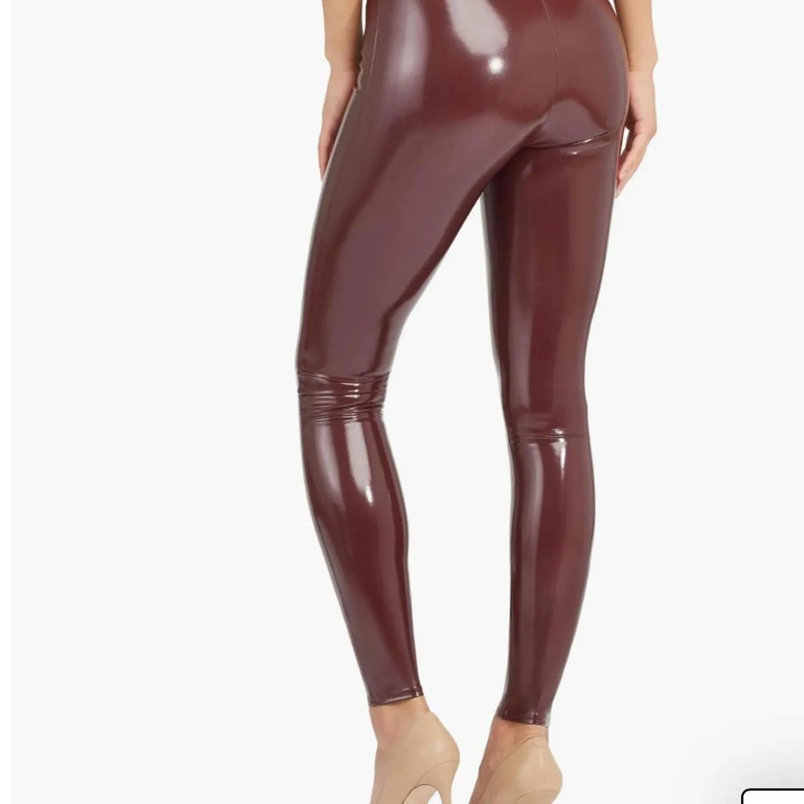 Faux Patent Leather Leggings - Image 2