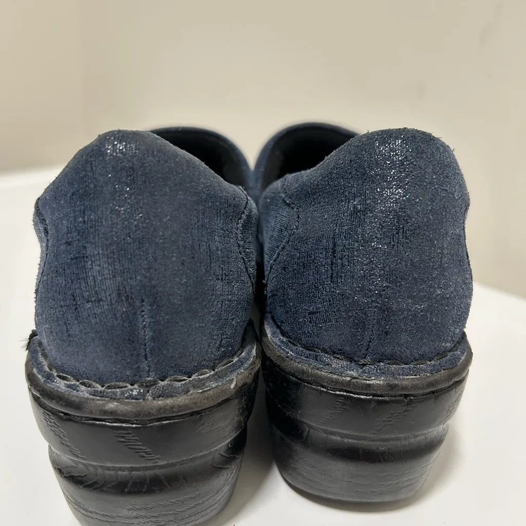 Boc Leather Clogs Blue Sparkly Size 10 - Image 5