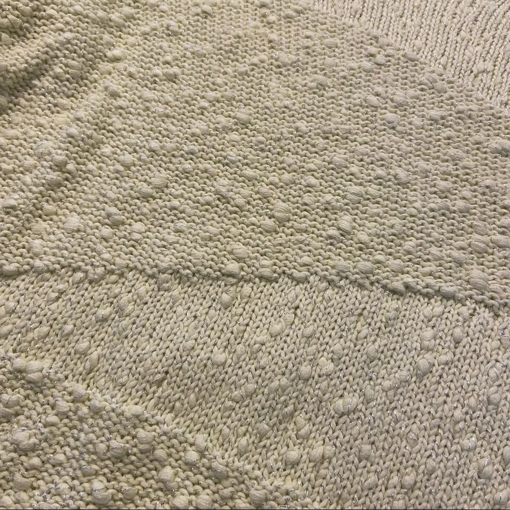 Chicos Sweater Womens 2 Pullover Yellow Long Sleeve Asymmetric Popcorn … - Image 4