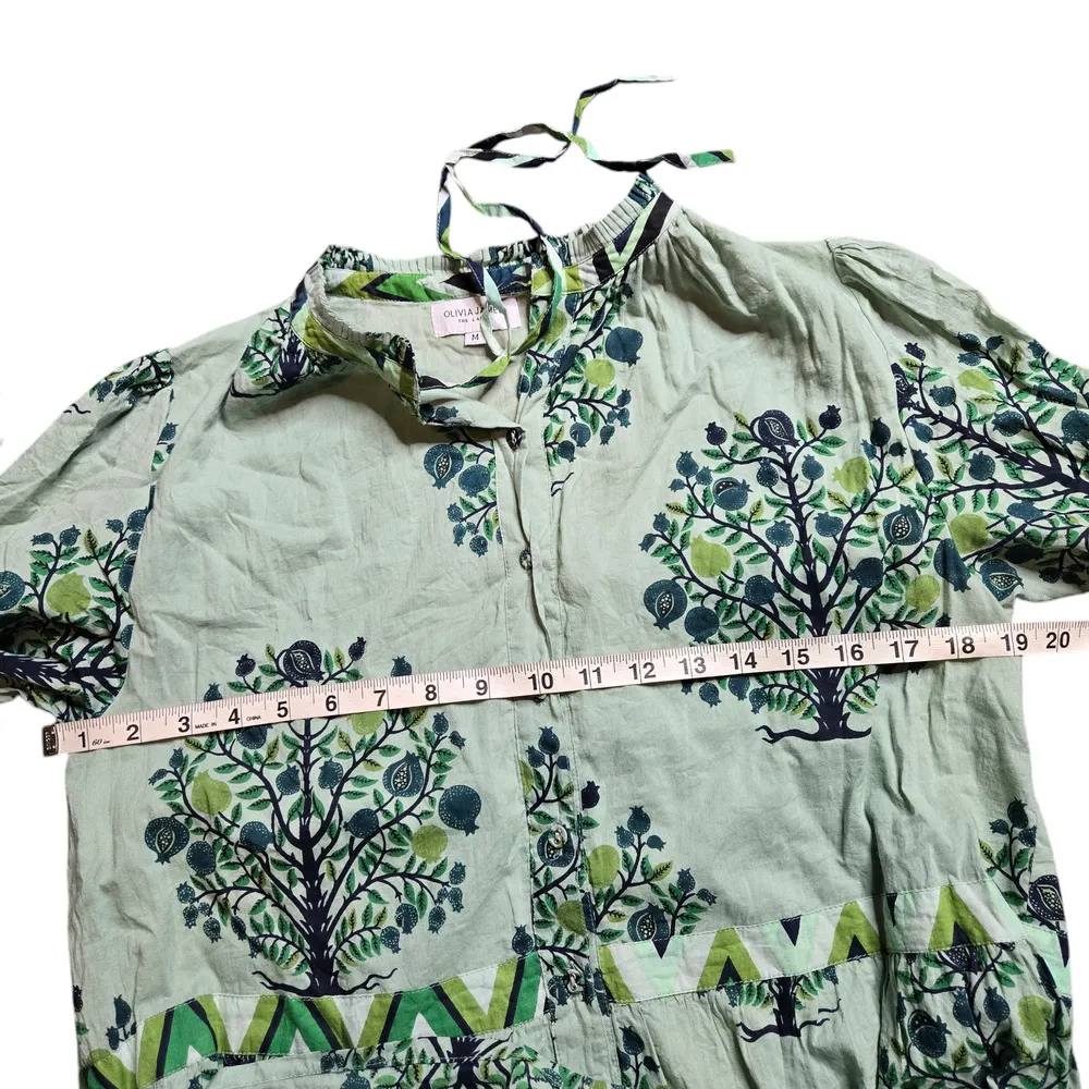 Olivia James The Label Green Floral Rosie Orchard Maxi Dress Size: M Size M - Image 2