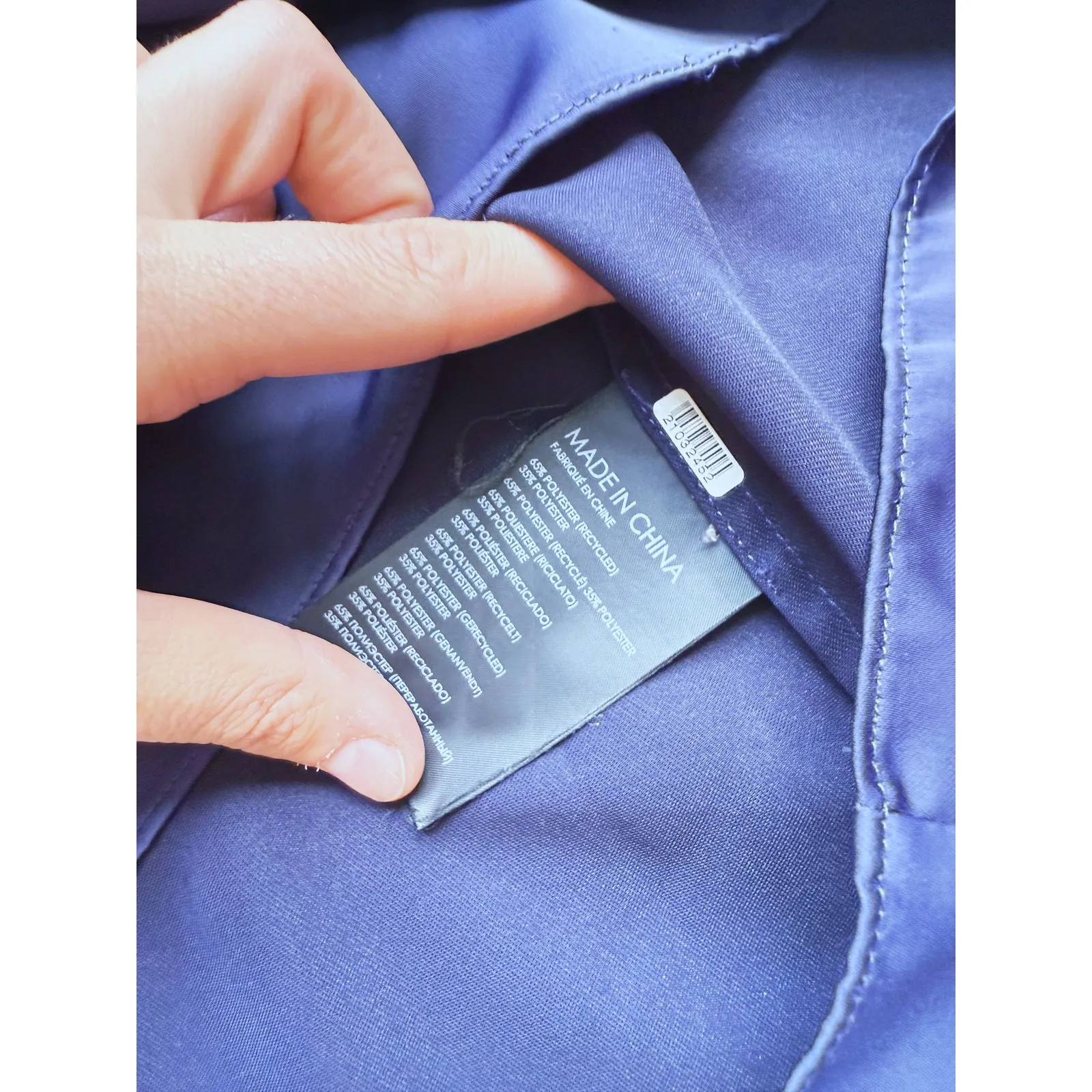 Club Monaco Silk V-Neck Tank Top Cami Large Navy Blue Quiet Luxury Capsule Chic - Image 7