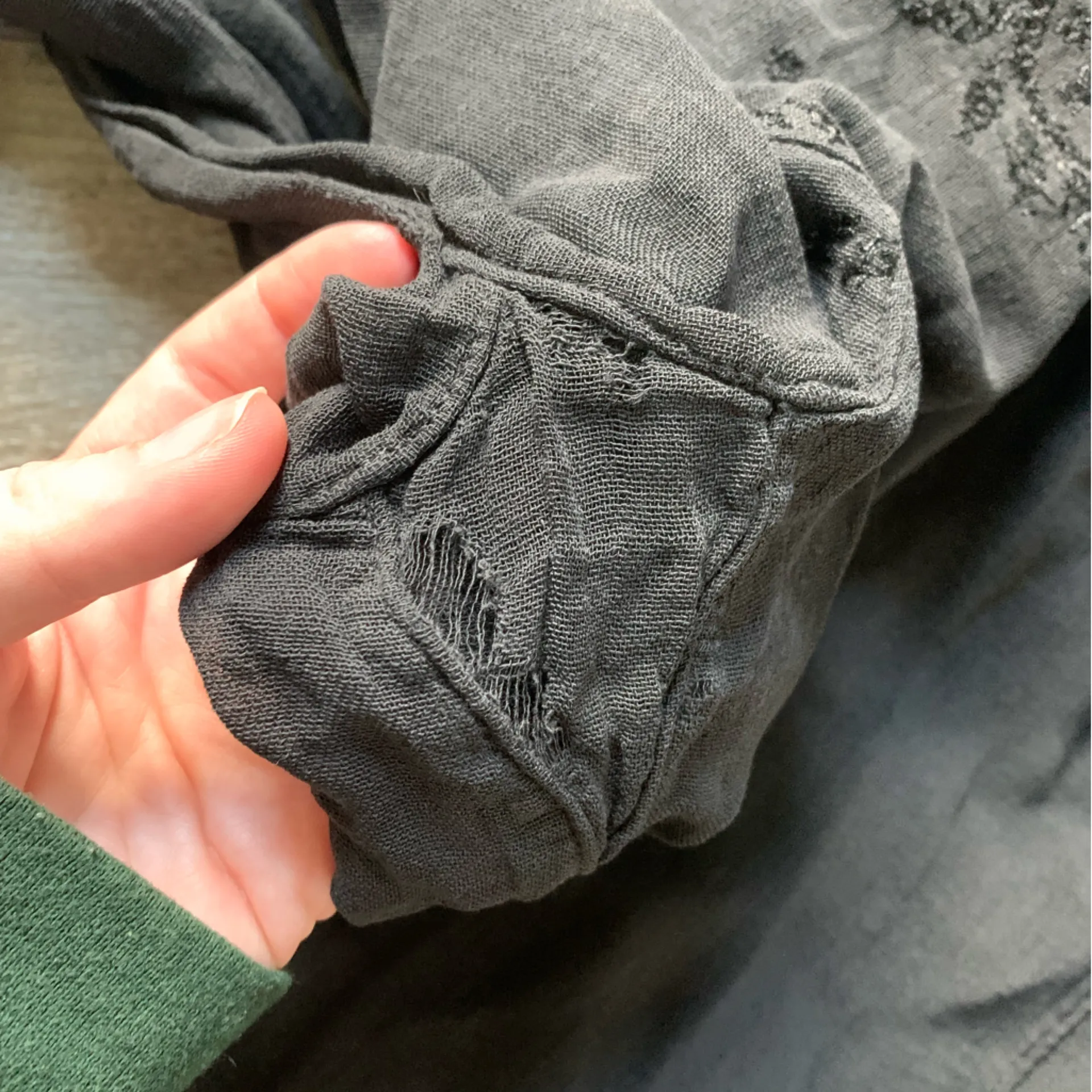 Funky People Black Embroidered Top L Size L - Image 6