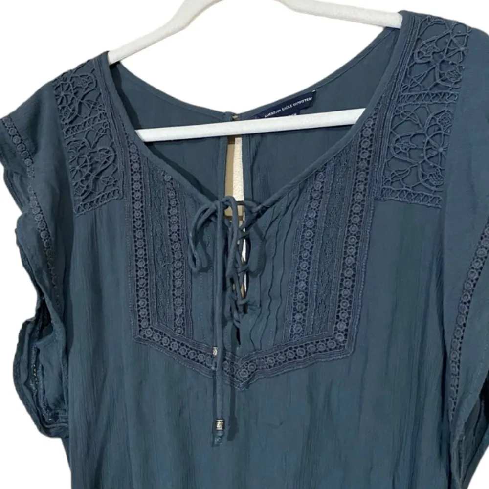 Light blue American Eagle Outfitters Romper Jumpsuit Women’s Size Small Medium! - Image 2