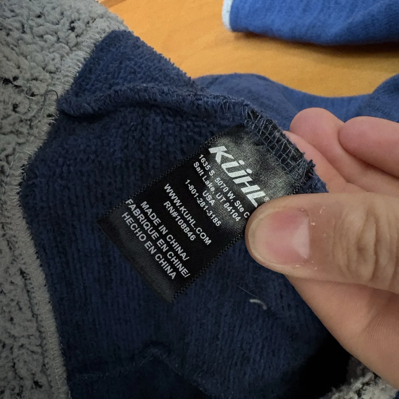 Kuhl Womens Alaska 1/4 Zip Pullover Size Small Blue Knit Sherpa Fleece Sweater - Image 4