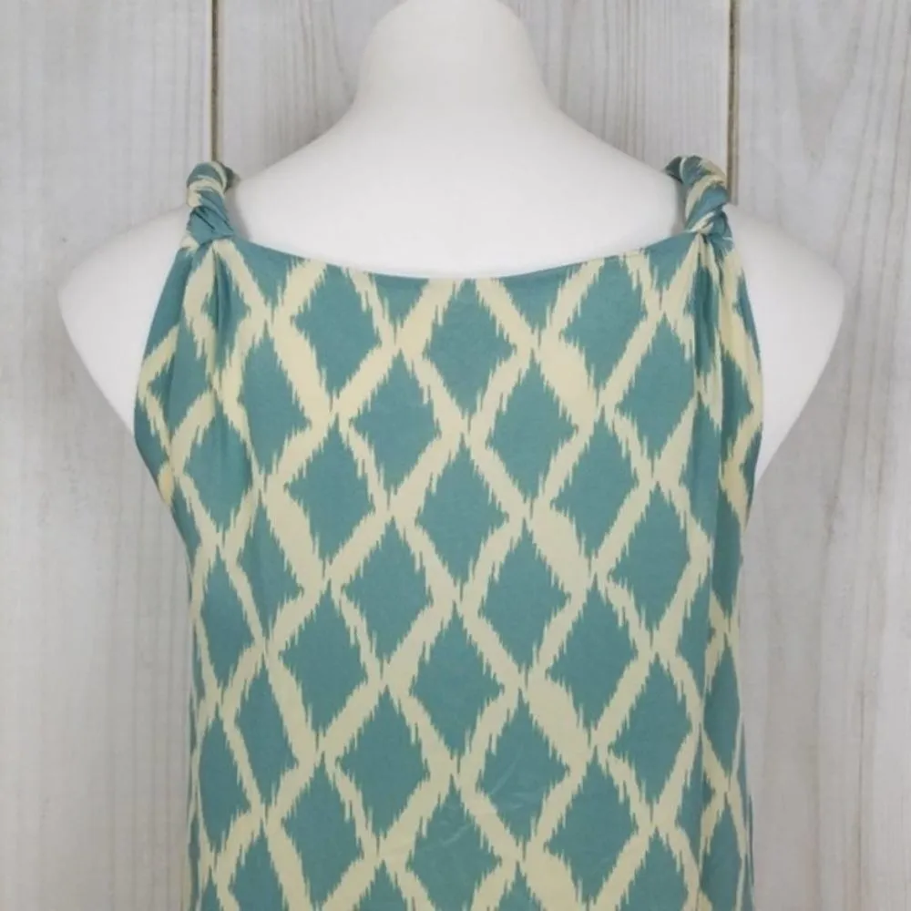 Anthro moulinette soeurs diamond print silk dress 6 - Image 5