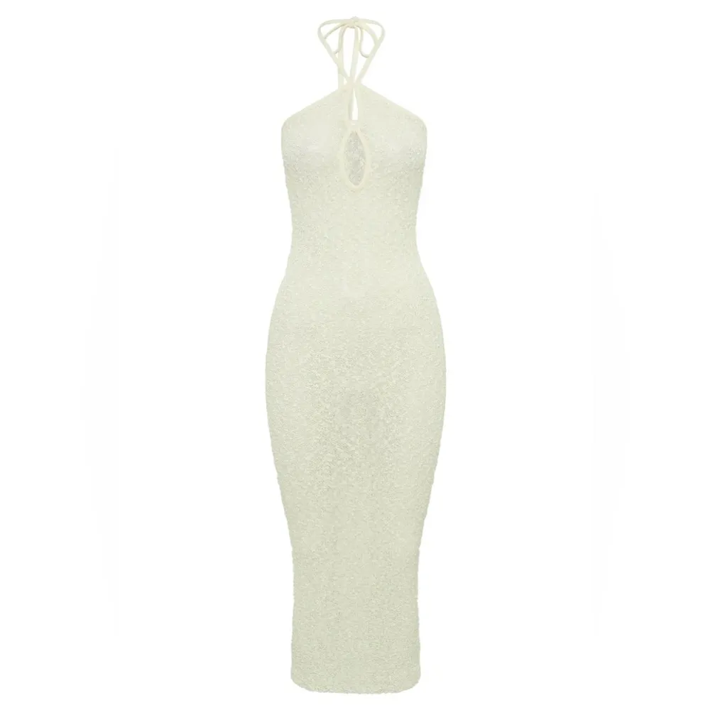 Meshki KAHALI Boucle Halter Midi Dress - Image 8