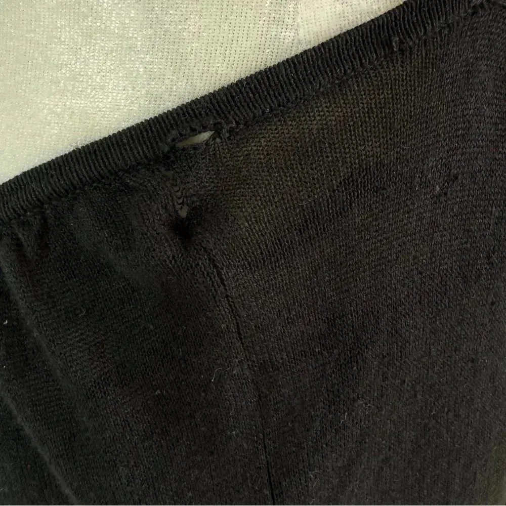 Bec & Bridge Knit Cutout Jimi Maxi Dress Black Size 2 with FLAW - Image 8