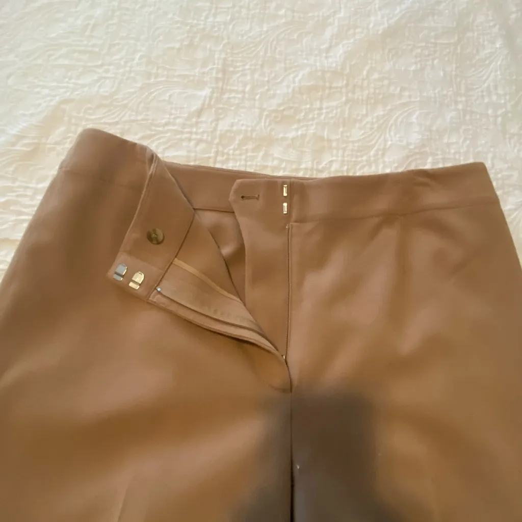 Ann Taylor Camel Cropped Dress Pants Size 14 - Image 2