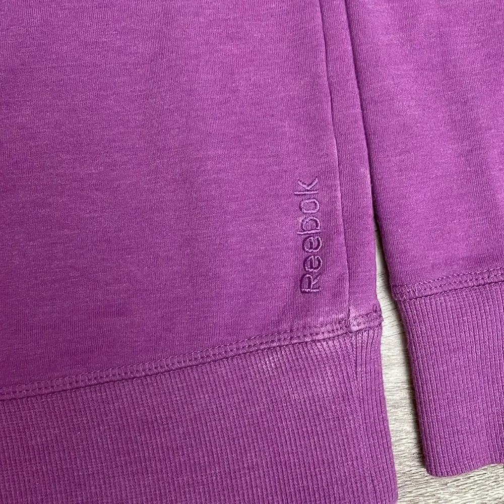 Purple with White Letters Pullover Women's Graphic Sweatshirt Size Large - Image 12