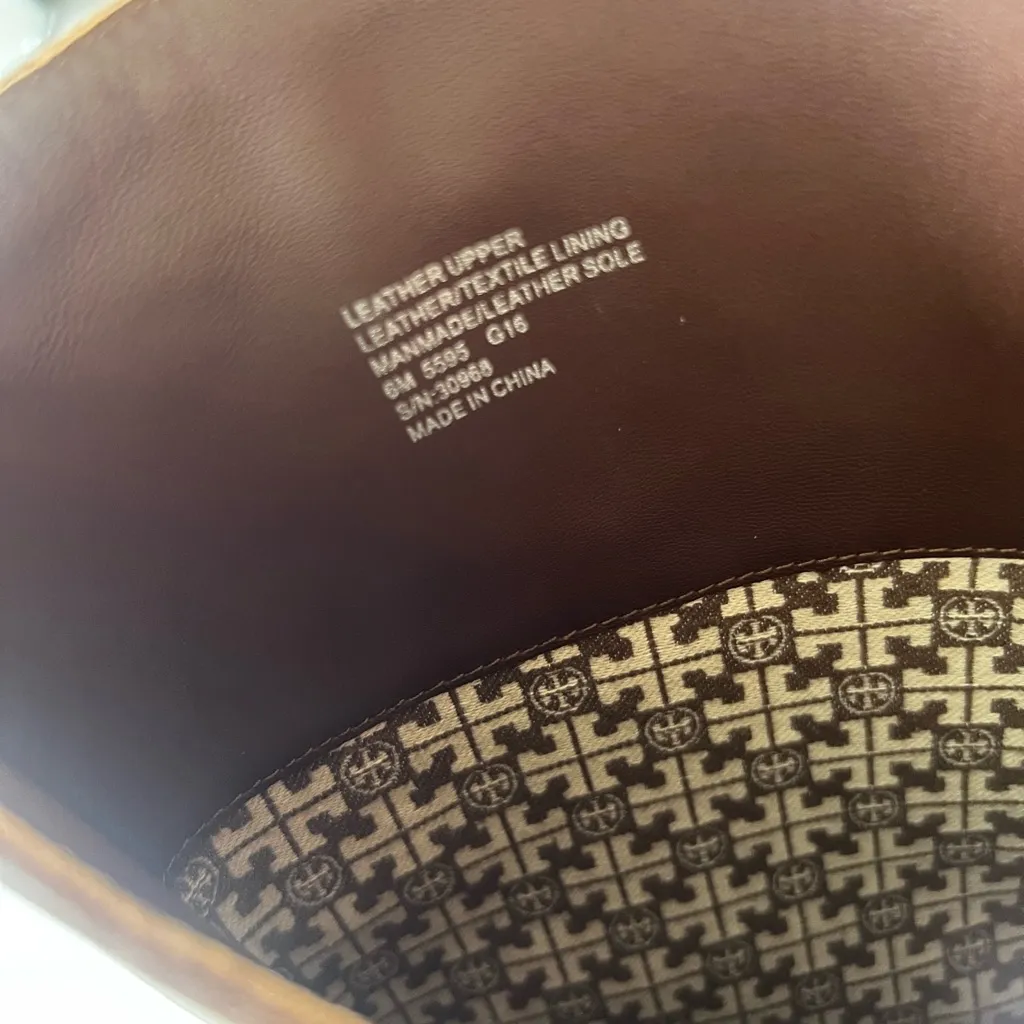 Tory Burch Brown Leather Knee-High Boots size 6 - Image 9