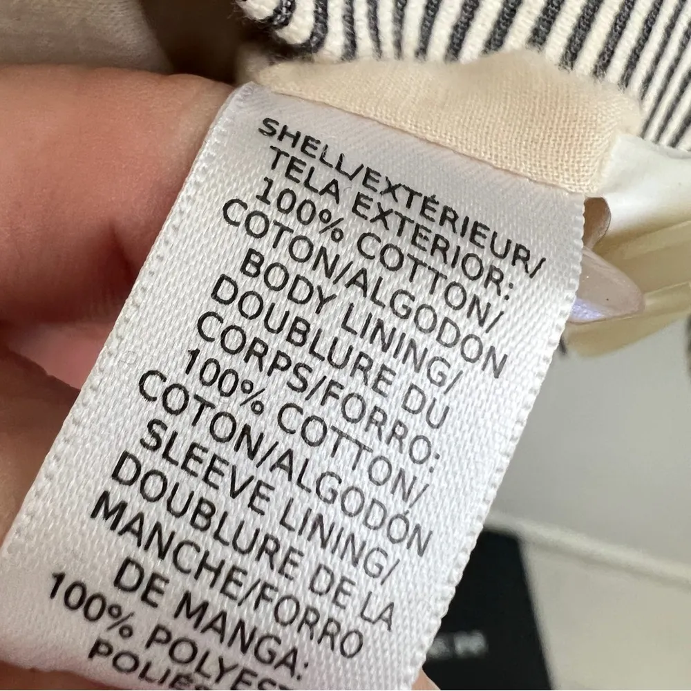 Ann Taylor Loft Blazer Seersucker Tailored Striped Blue White womens career NWOT - Image 11