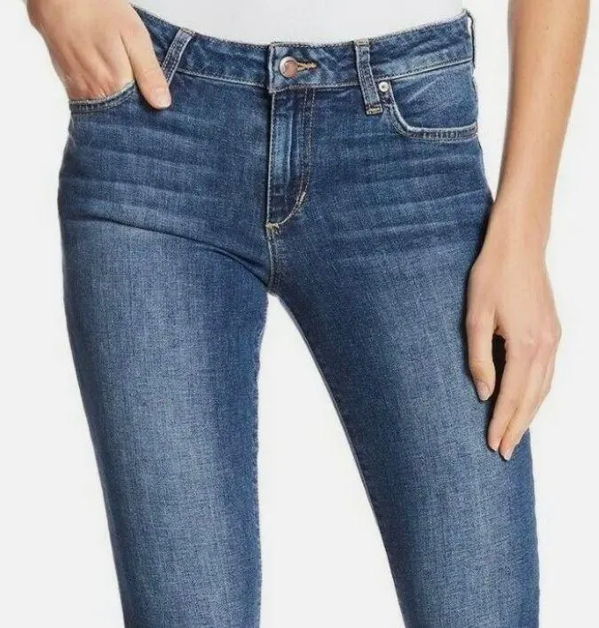 Joe's The Michela Icon Ankle Raw Hem Mid-Rise Skinny Stretch Jeans - Image 4