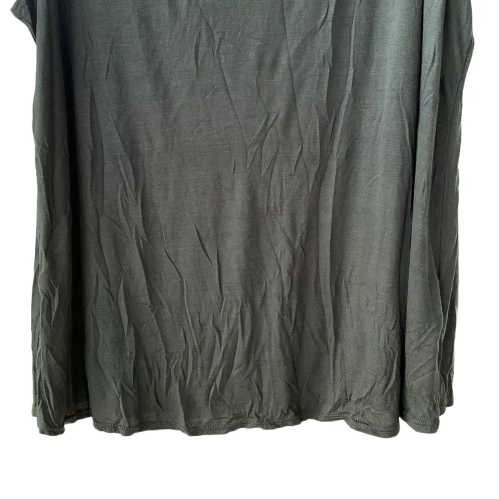 NWT 🫒 H.I.P. 2-Piece Set, Olive Green Sheer Lace Retro Peasant Top+Tank Top, 1X - Image 12