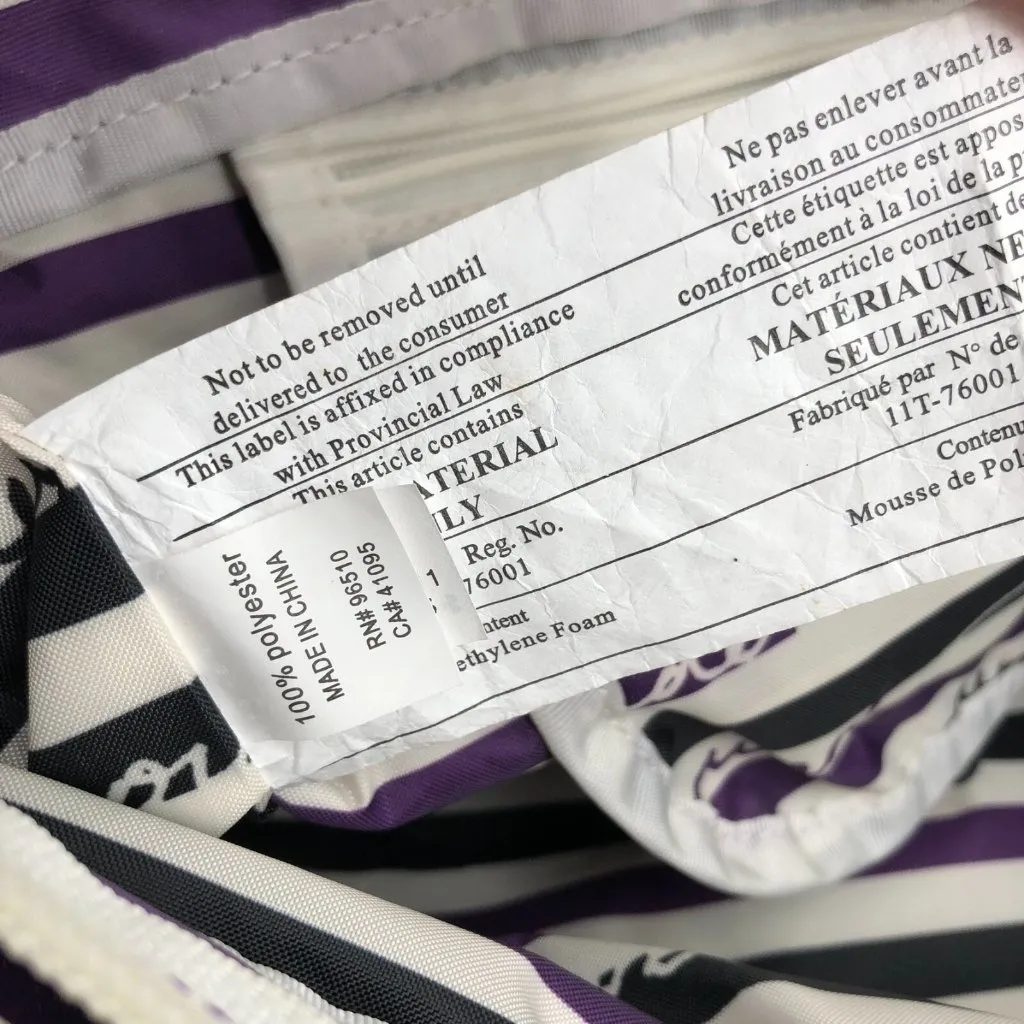 Under Armour Womens Tote Shoulder Bag Zip Closure Purple - Image 4