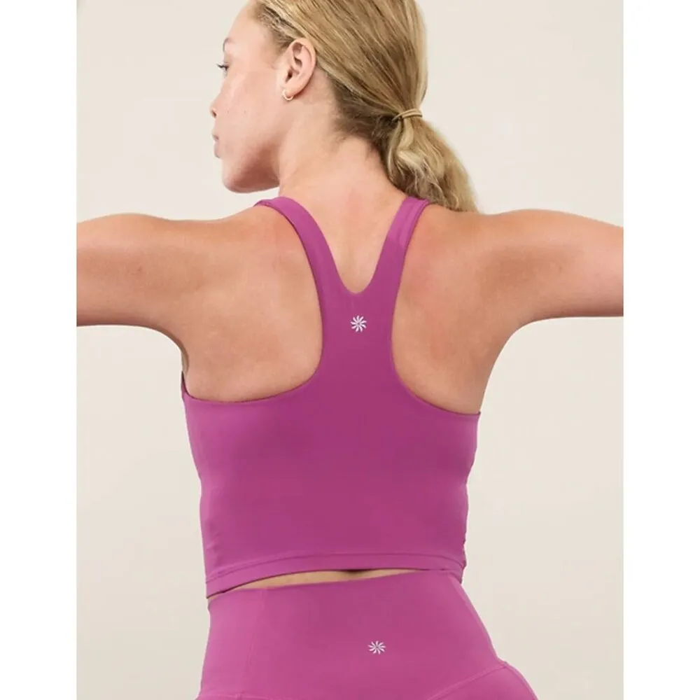 Athleta S Purpose Crop Bra Small D-DD Berry - Image 3