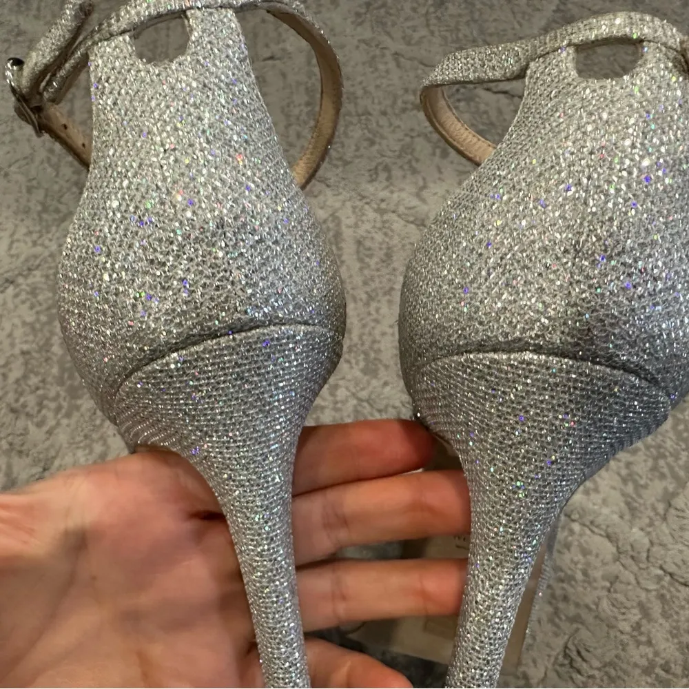 Nudist Hollywood Metallic Platform
Sandals In Silver SIZE 9 - Image 6