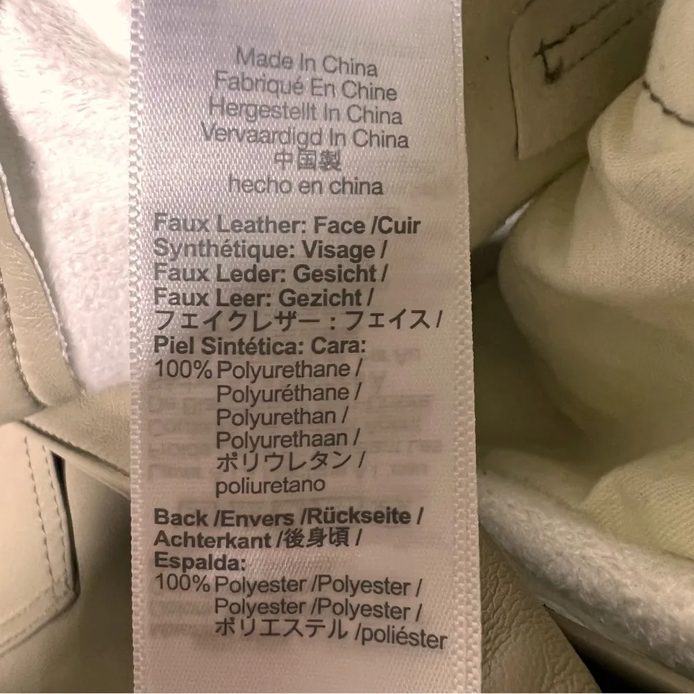 Madewell The Perfect Vintage Straight Jean in Faux Leather (Pumice) - Image 12