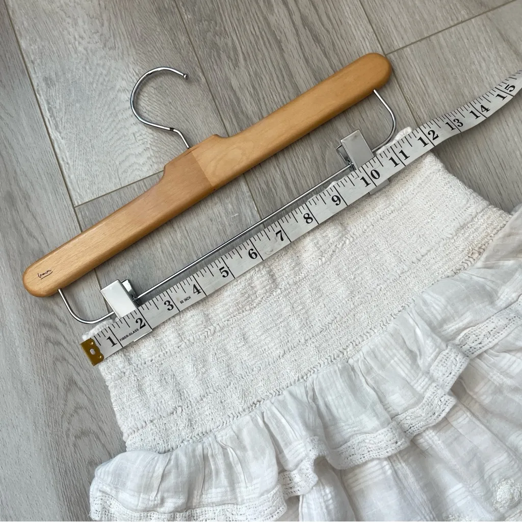 LoveShackFancy Mini Dress ruffle tiered womens White (xsmall) romantic cottage - Image 3