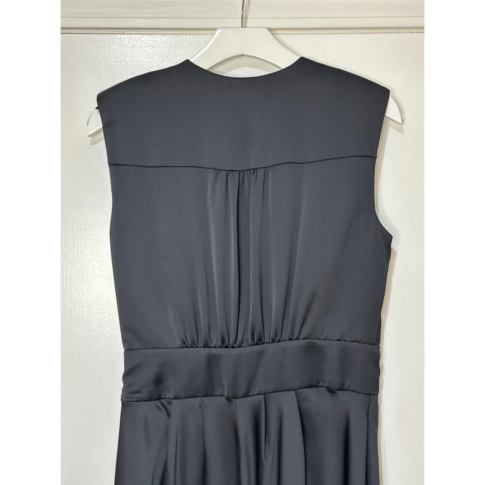 Ramy Brook Quinn Plunge-Neck Gown Dress Black Size 10 NWT Bold Front Slit - Image 10