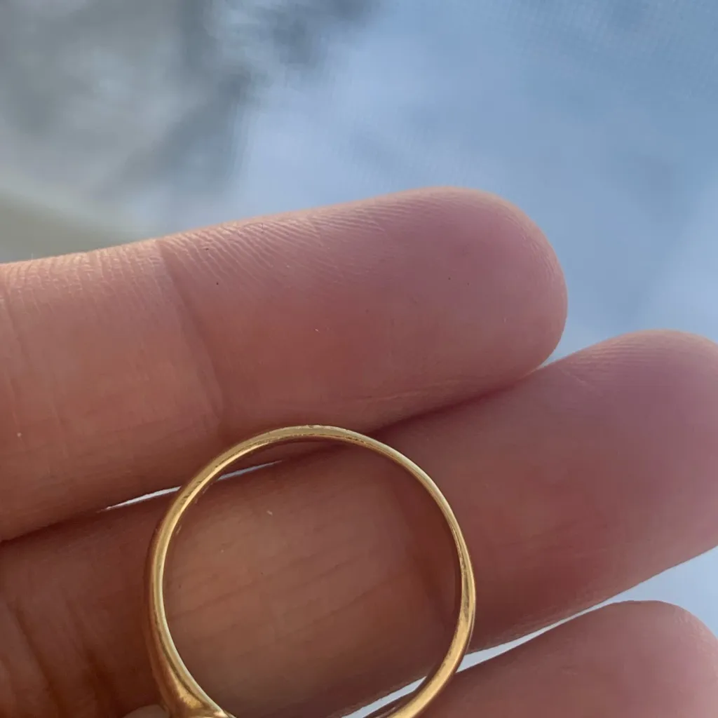 18kt Gold Pearl Ring - Image 4