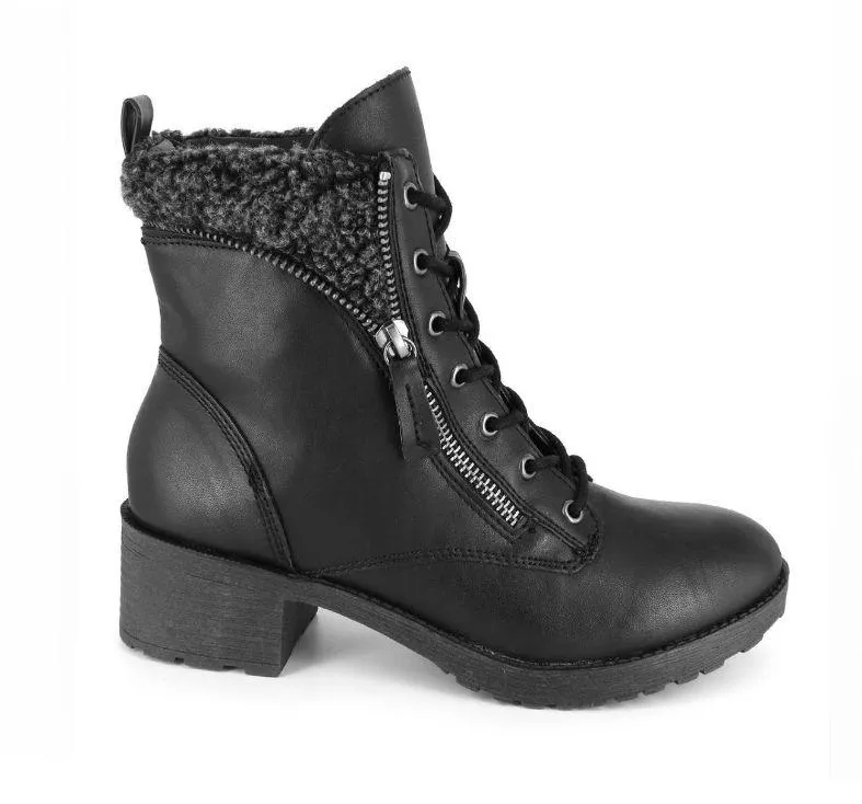 Black Sandye Zipper Boots Size 10 - Image 2