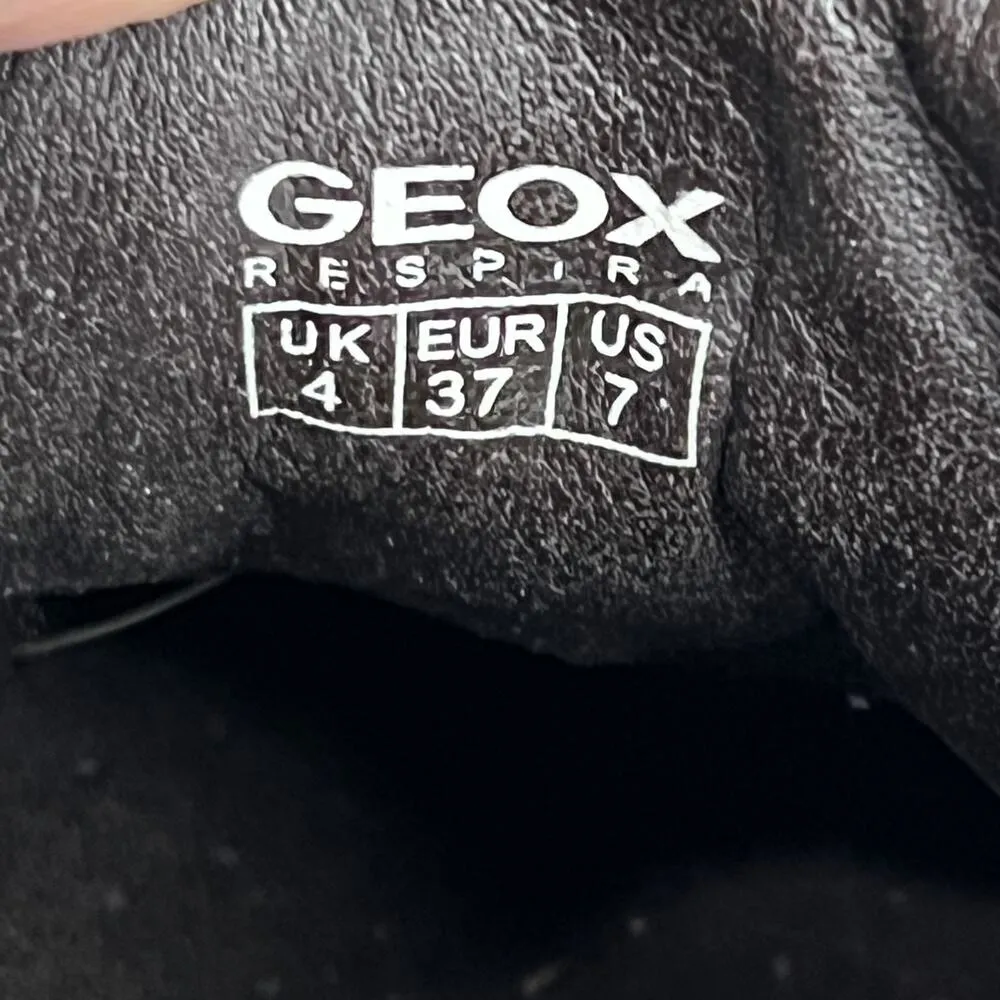 Geox Respira Shoes Womens 7 EUR 37 Brown Metallic Zip Comfort Casual Sneakers - Image 12