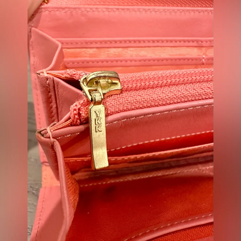 Lanvin En Bleu Sparkle Zip Around Wallet Pink - Image 10