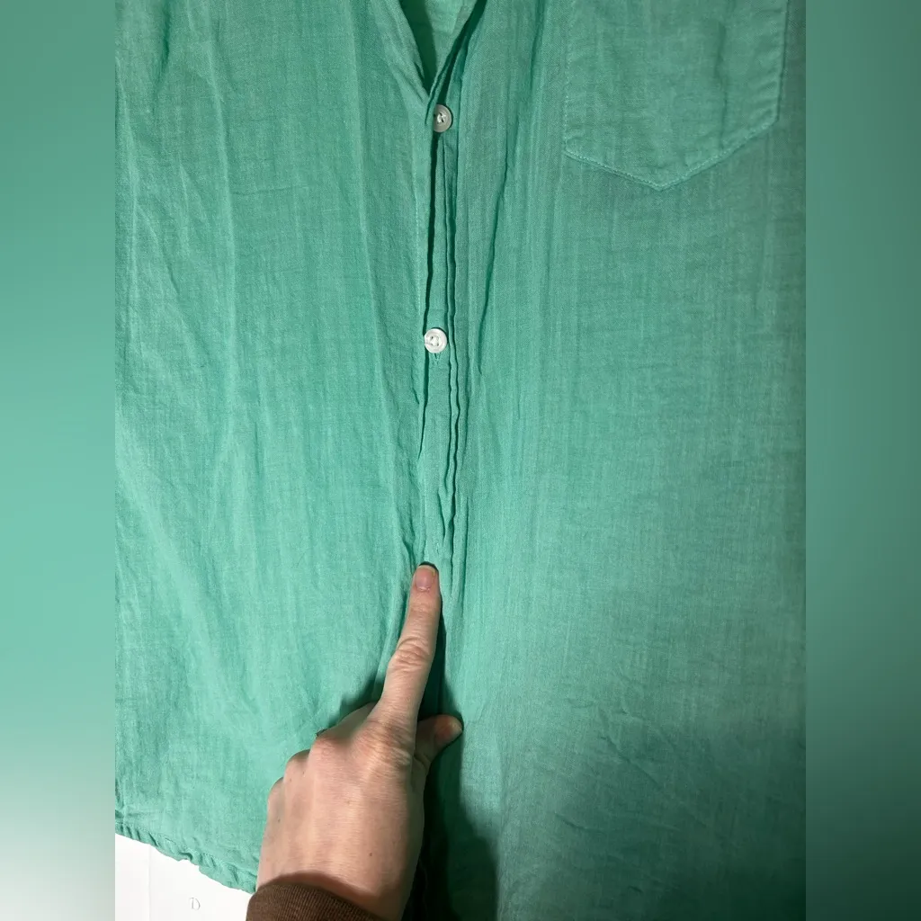 Frank & Eileen Teal Button-Up Shirt - Image 4