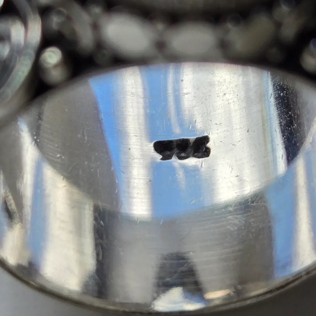 Solid Sterling Silver 925 Ring Genuine Citrine Ring Sz 7 - Image 6