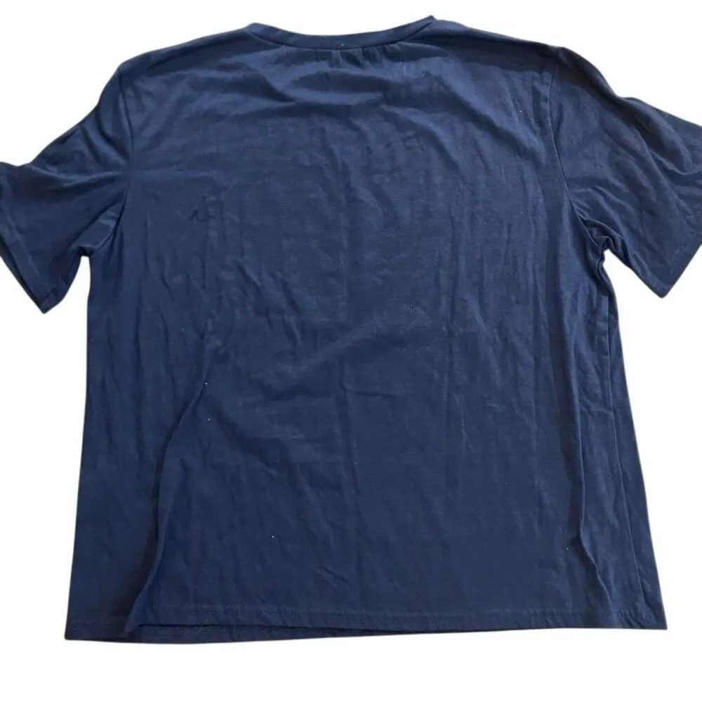 Romwe short sleeve blue XL California beach city - Image 4