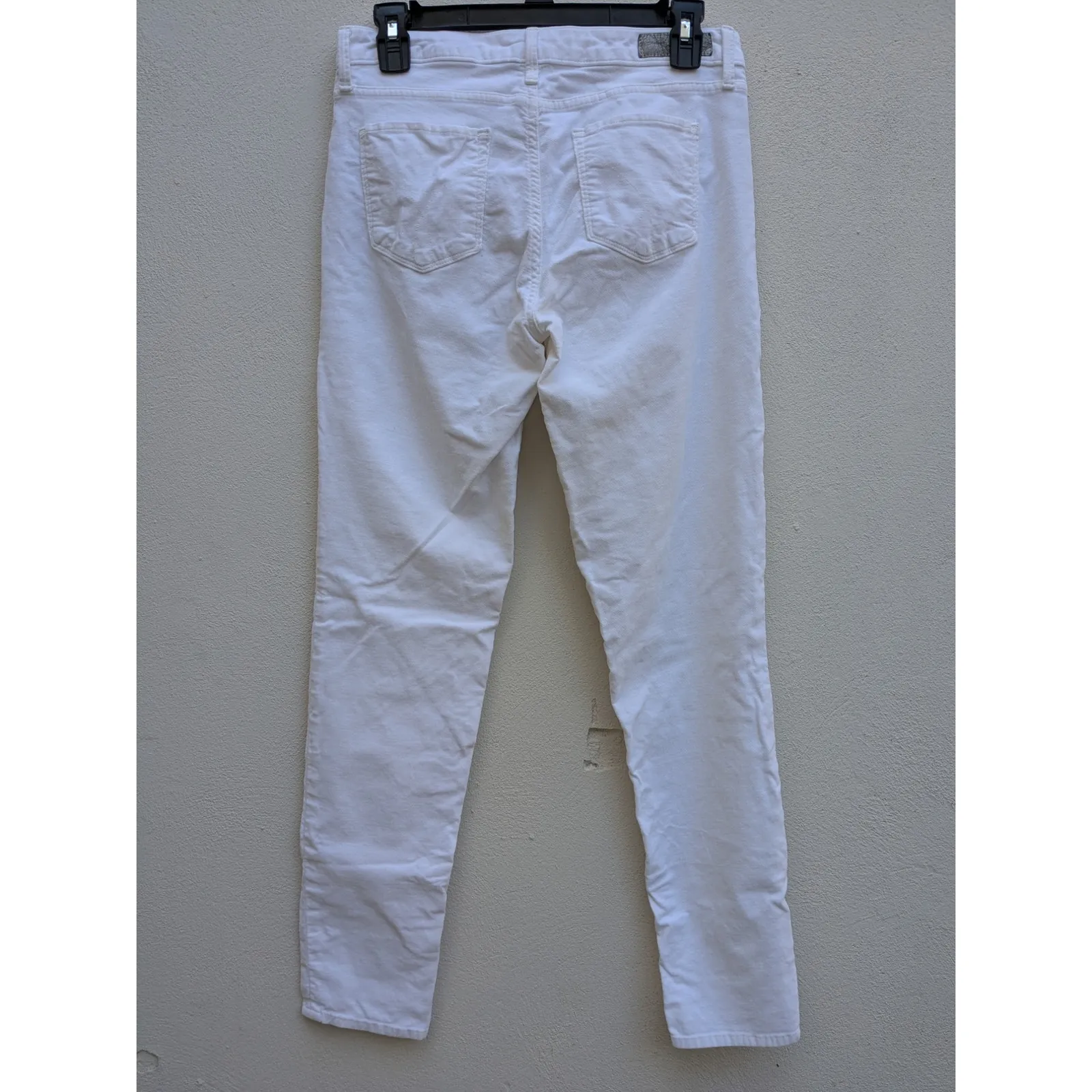 Calvin Klein Jeans Legging Women's Skinny Stretch Suede Mid Rise White Size 8 - Image 5