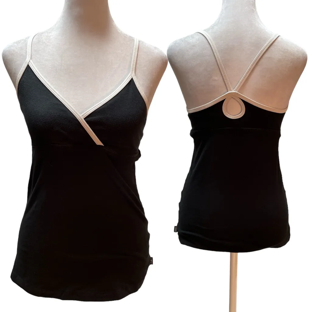 VSX Sexy Sport Made Sexy By Victoria's Secret Black with White Tank Top Small - Image 2