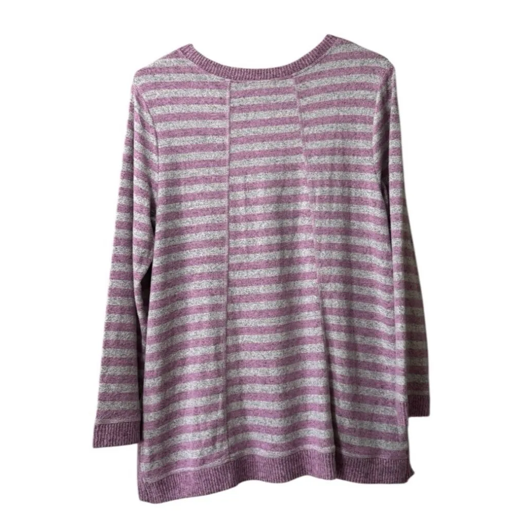 Habitat Clothes To Live In Sweater Women Size Small Soft Knit Pullover Stretch Purple - Image 2