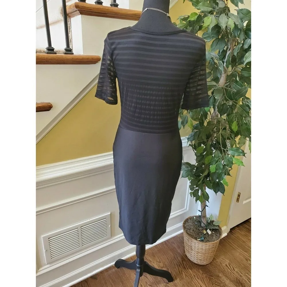 Plain Bodycon Dress Sheer Casual - Image 6