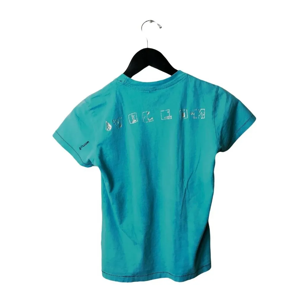 Volcom T Shirt Beach Surf Graphic Made in USA Top Double Sided Short Sleeve  S - Image 3