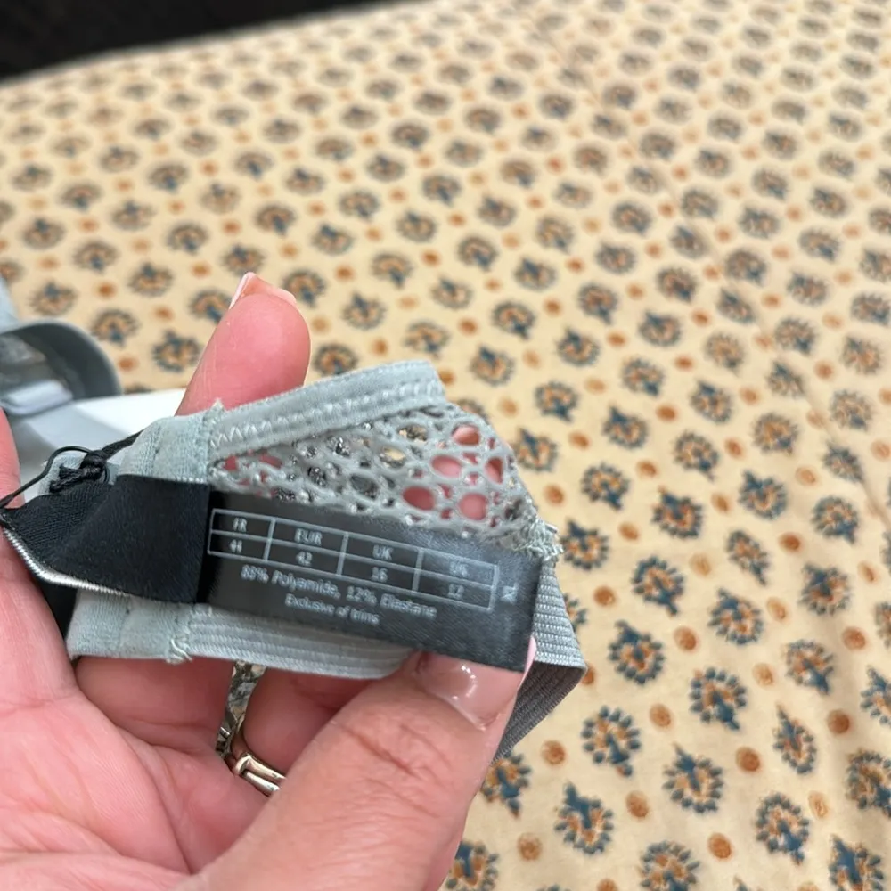 Else blue mist lace soft cup Bralette sz xl Gray - Image 7